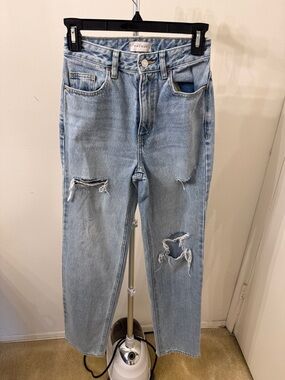 PacSun Light Blue Distressed Bootcut Jeans
